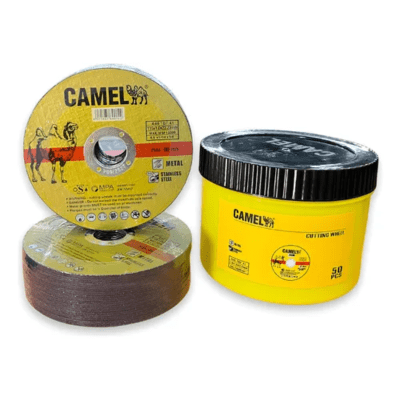 DISCO CORTE METAL / INOX FINO 1X115MM PACK 50 UNID CAMEL1