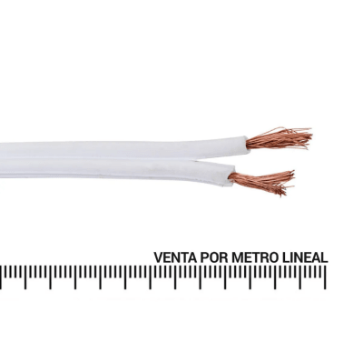 CABLE PARALELO 2X18 (1MM) AWG BLANCO