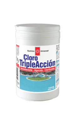 CLORO TRIPLE ACCION EN TABLETAS. QU