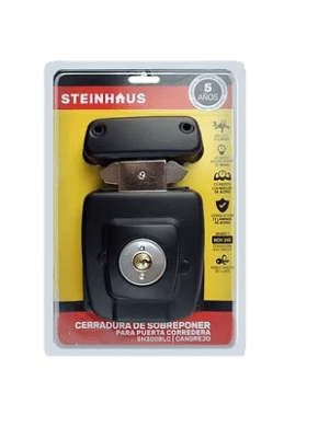 CERRADURA SOBREPONER REJA C/CAJA STEINHAUS