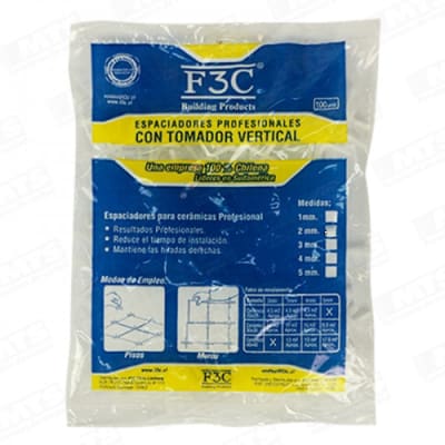 SEPARADOR ESPACIADOR CERAMICA 100UN F3C6