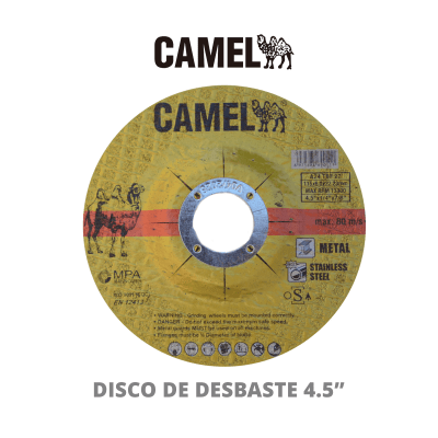 DISCO DESBASTE METAL/INOX CAMEL