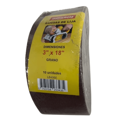 Lija De Banda 3x18 Pulg - Pack 10 Unid.