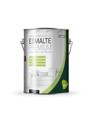 ESMALTE AL AGUA BLANCO SEMIBRILLO PREMIUM GALON1