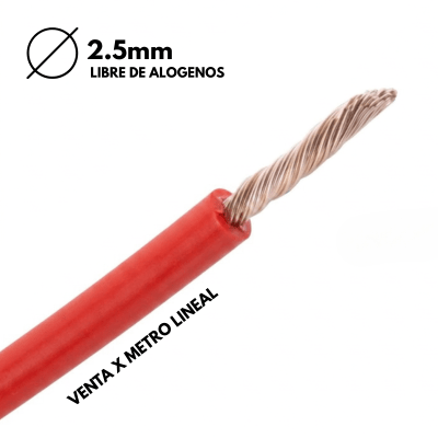 CABLE LIBRE DE HALOGENOS EVA 2.5MM X 1MT