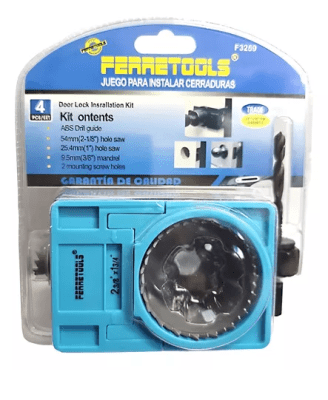 JUEGO PARA INSTALAR CERRADURA FERRETOOLS