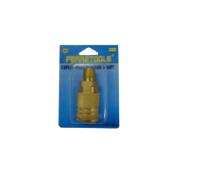 COPLE RAPIDO ACERO 1/4 NPT FERRETOOLS