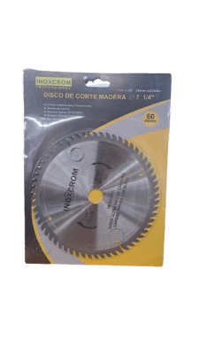 DISCO CORTE MADERA 7.1/4 INOXCROM1