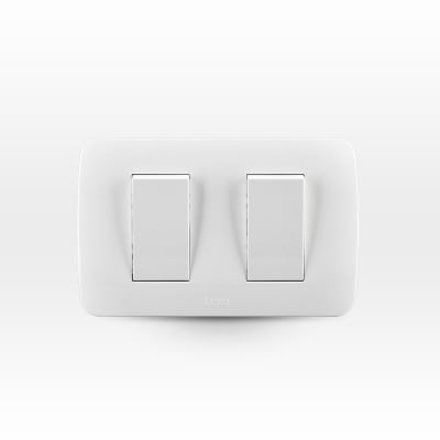 INTERRUPTOR BLANCO ARMADO DOBLE LEXO