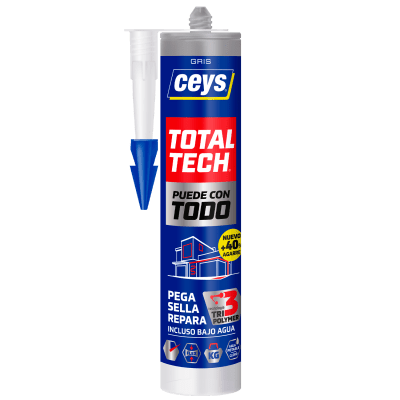 ADHESIVO SELLADOR HIBRIDO TOTAL TECH CEYS - GRIS