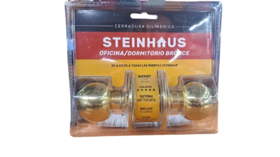 CERRADURA CILINDRICA BRONCE STEINHAUS1