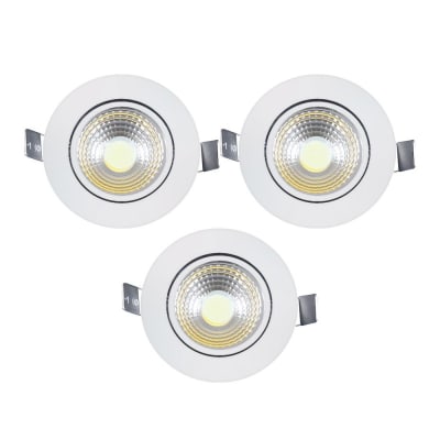 PACK FOCO LED DICROICO EMBUTIDO X 3 UNIDADES