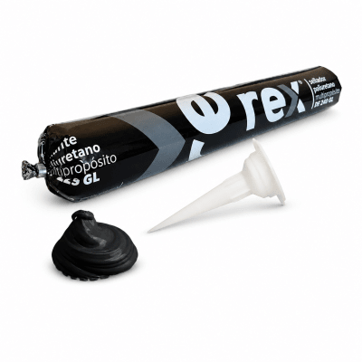 SELLADOR POLIURETANO MULTIUSO PATE 600ML REX - NEGRO