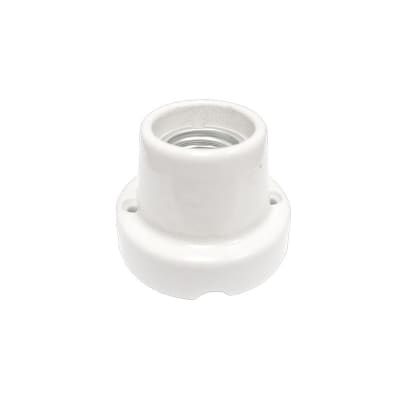 PORTALAMPARA BASE RECTA LOZA E-27 LEXO