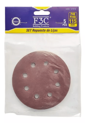 SET REPUESTO LIJAS 5PCS F3C