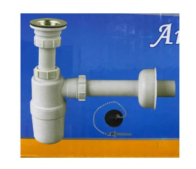 Sifon Lavamano Salida Recta 1-1/4 PuLG C/desague Y Rejilla3