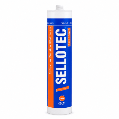 SILICONA NEUTRA SELLOTEC 20 300ML - BLANCO