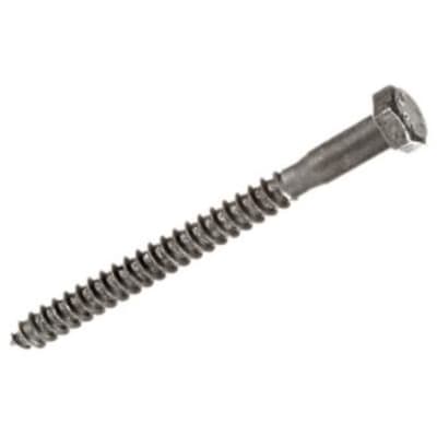 TORNILLO TIRAFONDO NEGRO CAB. HEX 1/4PULG