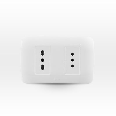 TOMACORRIENTE BLANCO ARMADO DOBLE LEXO1