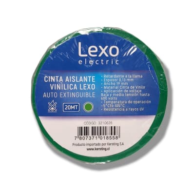 CINTA AISLANTE VERDE LEXO