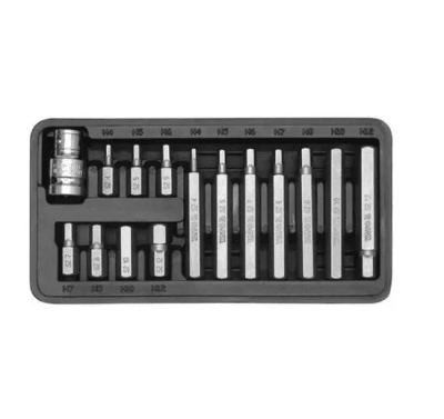 JUEGO PUNTAS DESTORNILLADOR HEX 15PCS YATO1