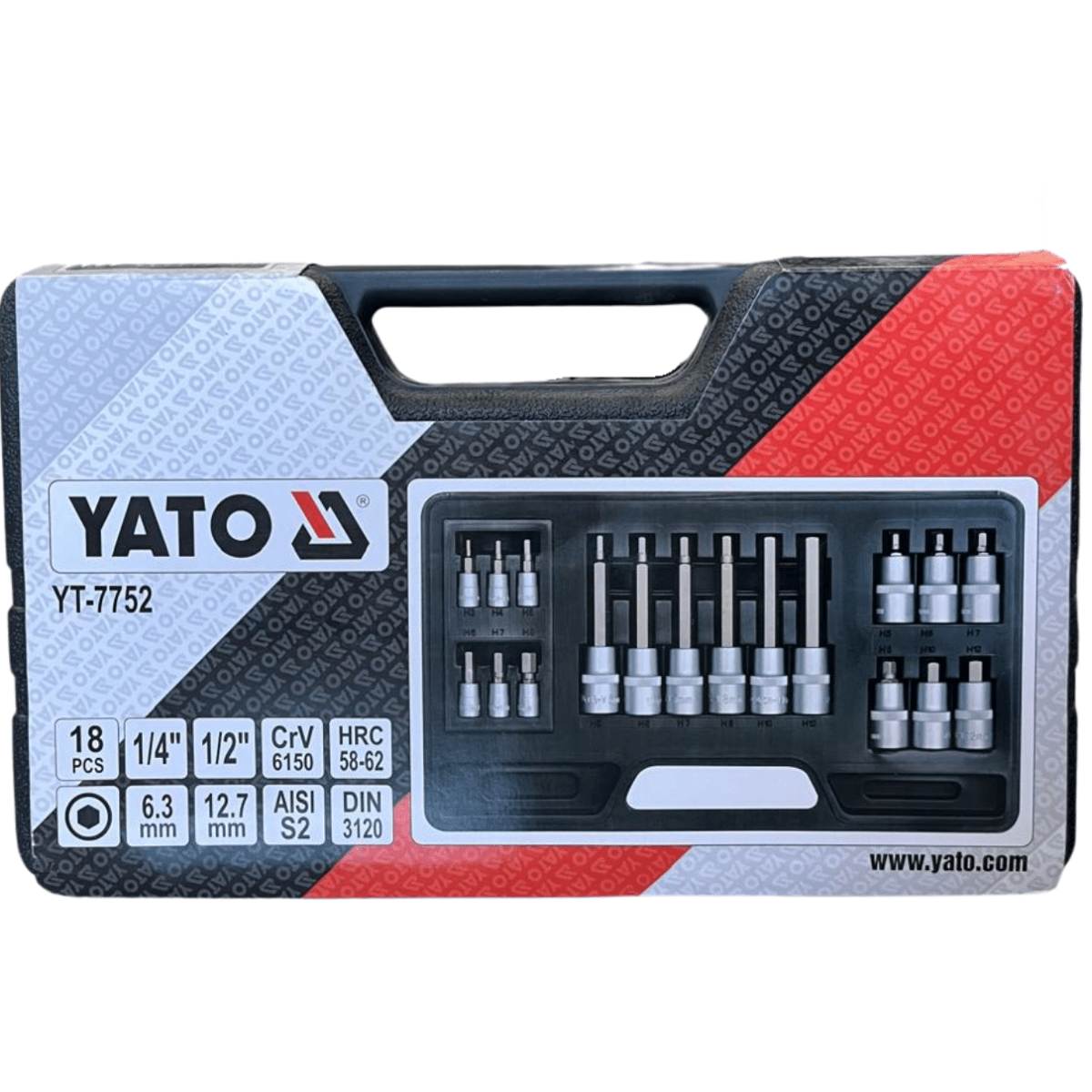 SET DADOS ALLEN 18PCS YATO | Rivemat | Ferretería la Florida