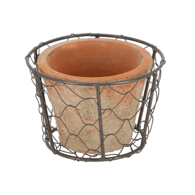 MACETERO MINI CON ALAMBRE
