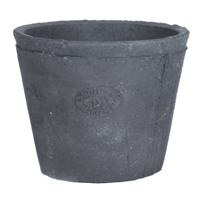 MACETERO GREDA GRIS PEQUEÑO