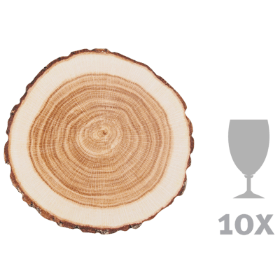 SET POSAVASOS PAPEL TRONCO