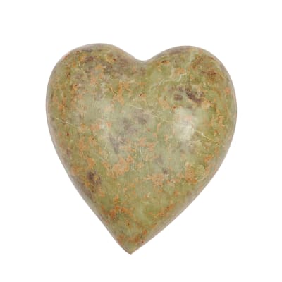 Corazón piedra verde
