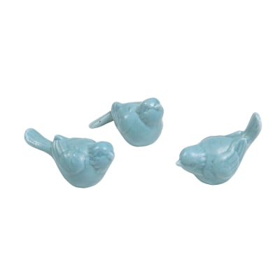 PAJARO CERAMICA CELESTE