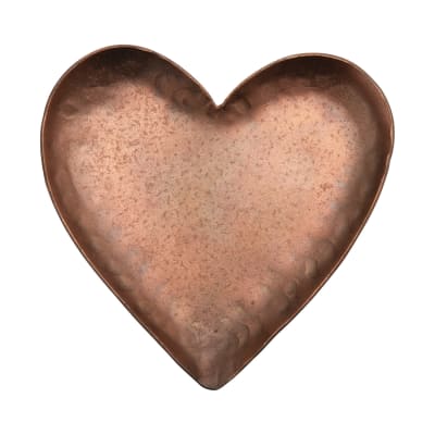 PLATO CORAZÓN COBRE