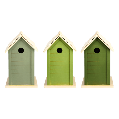 CASA PÁJARO TONOS VERDE