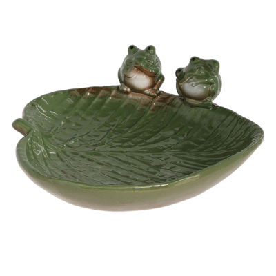 BEBEDERO CERAMICA RANAS