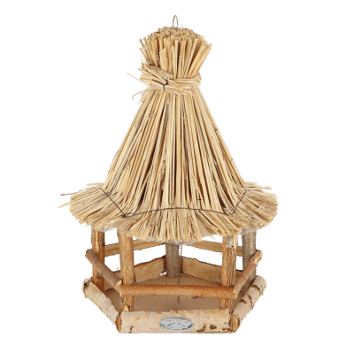CASA PAJARO COLGANTE TECHO PAJA