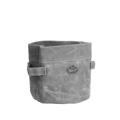 CANASTO GRIS ENCERADO S