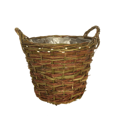 CANASTO CON INTERIOR PLASTICO L