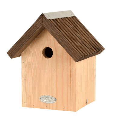 CASA PAJARO MADERA TECHO RANURA