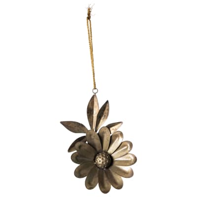 Flor dorada colgante