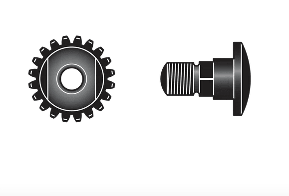 JUEGO TUERCA + PERNO CENTRAL PARA TIJERONES 20, 21, 22, 200 y 2101