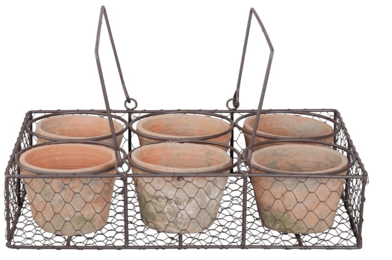 SET DE 6 MACETEROS MINI CON ALAMBRE1