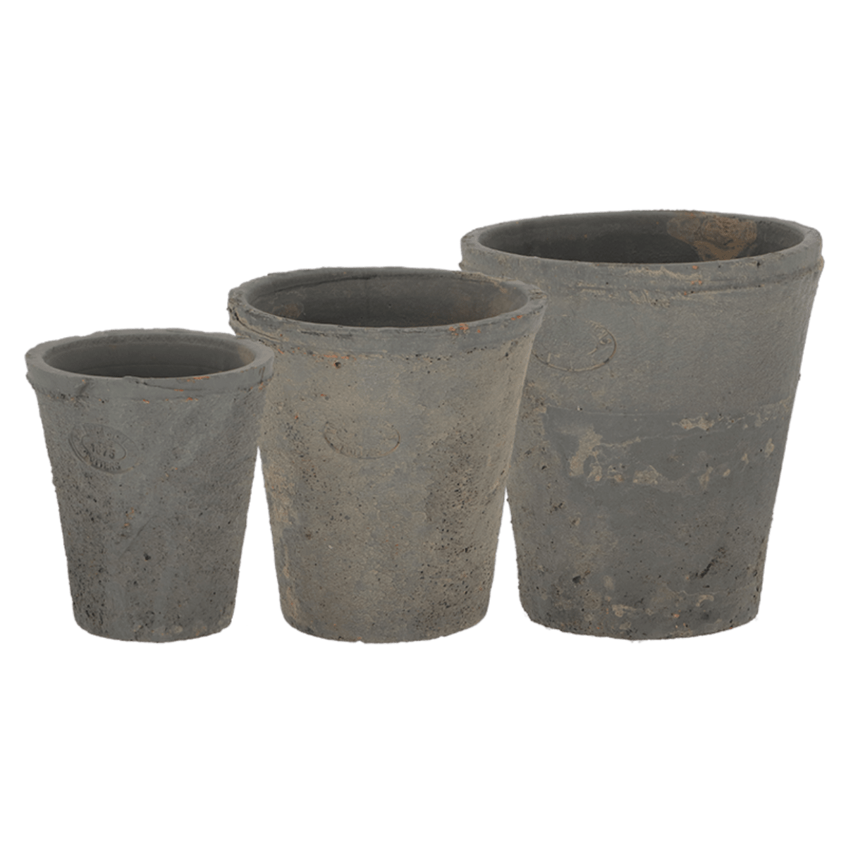 MACETERO GREDA REDONDO FLACO GRIS1