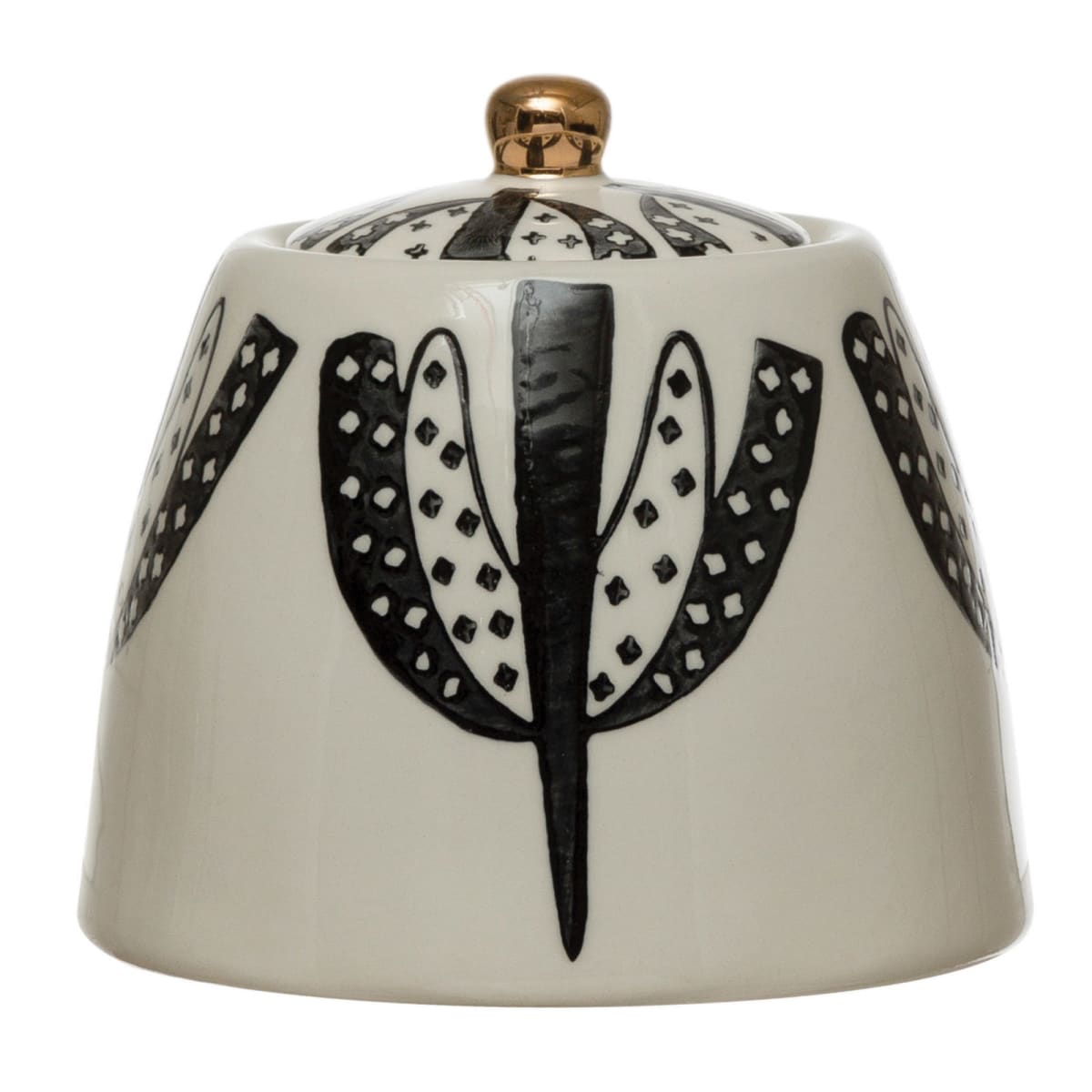 Azucarero diseño blanco y negro4