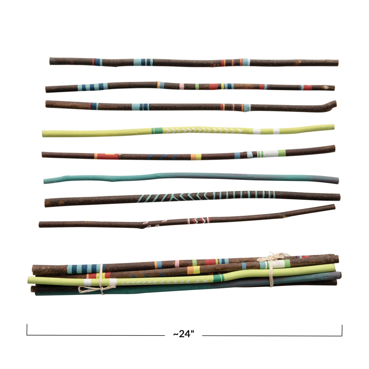 Set de 8 ramas de colores4