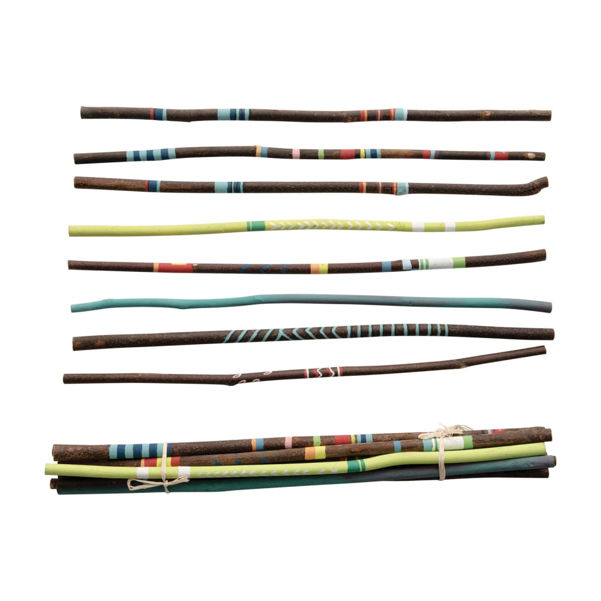 Set de 8 ramas de colores5