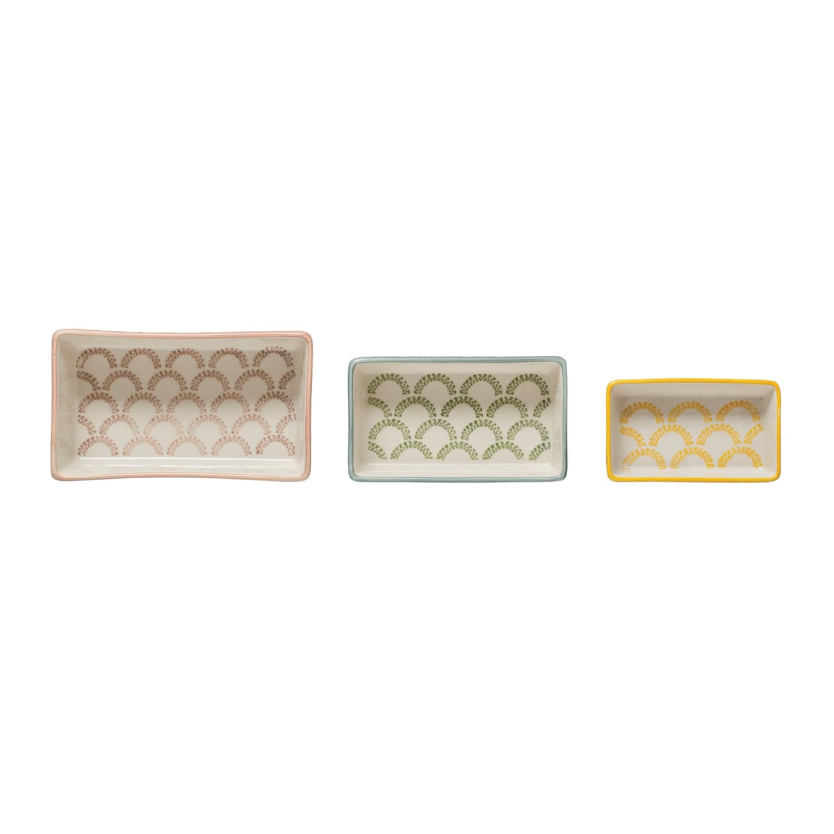Pote rectangular cerámica colores 4