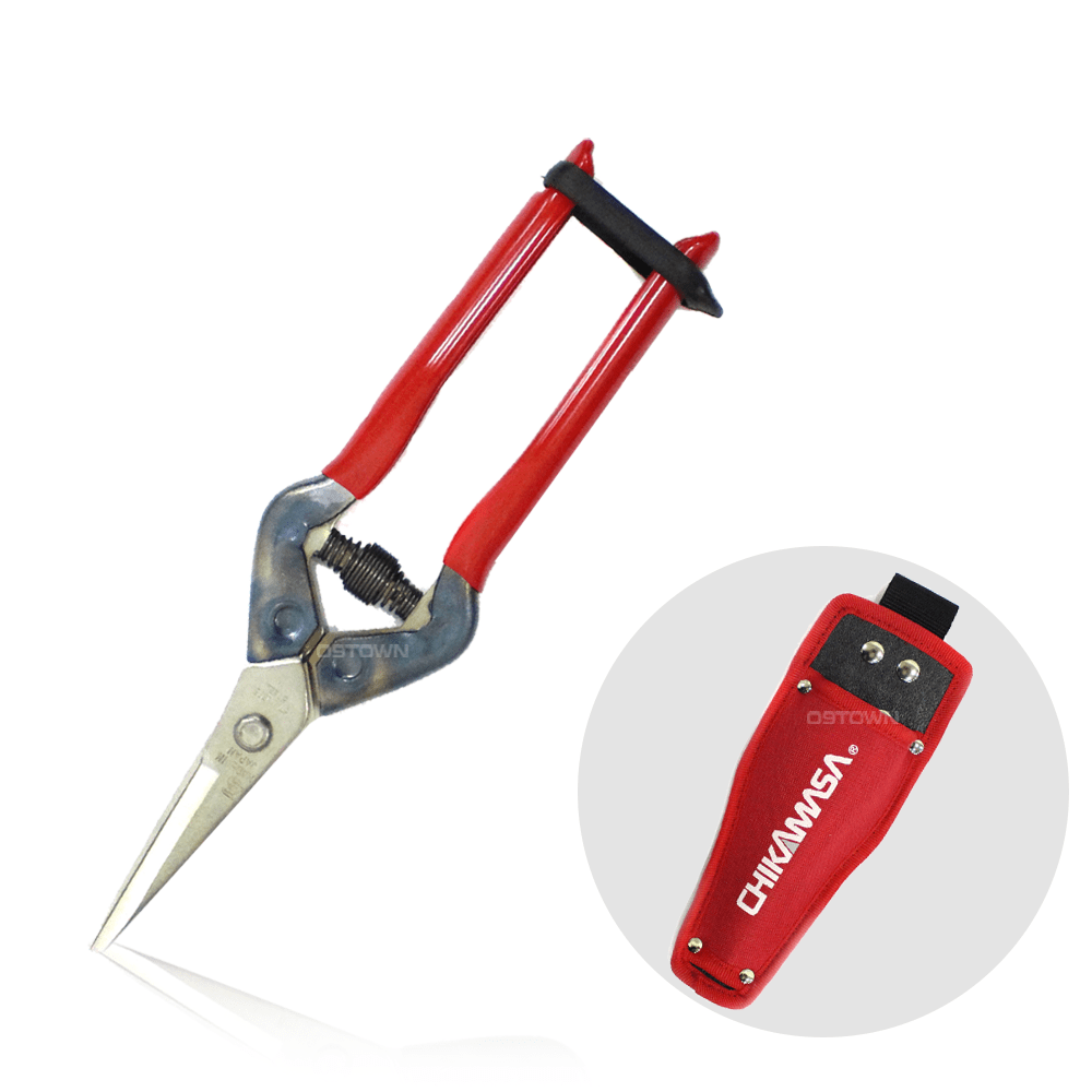 Chikamasa Tijera de raleo Inox CON FUNDA2