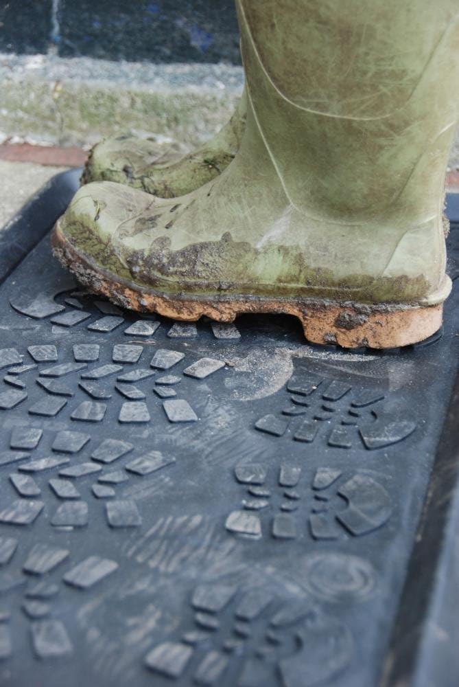 Alfombra de goma para zapatos2