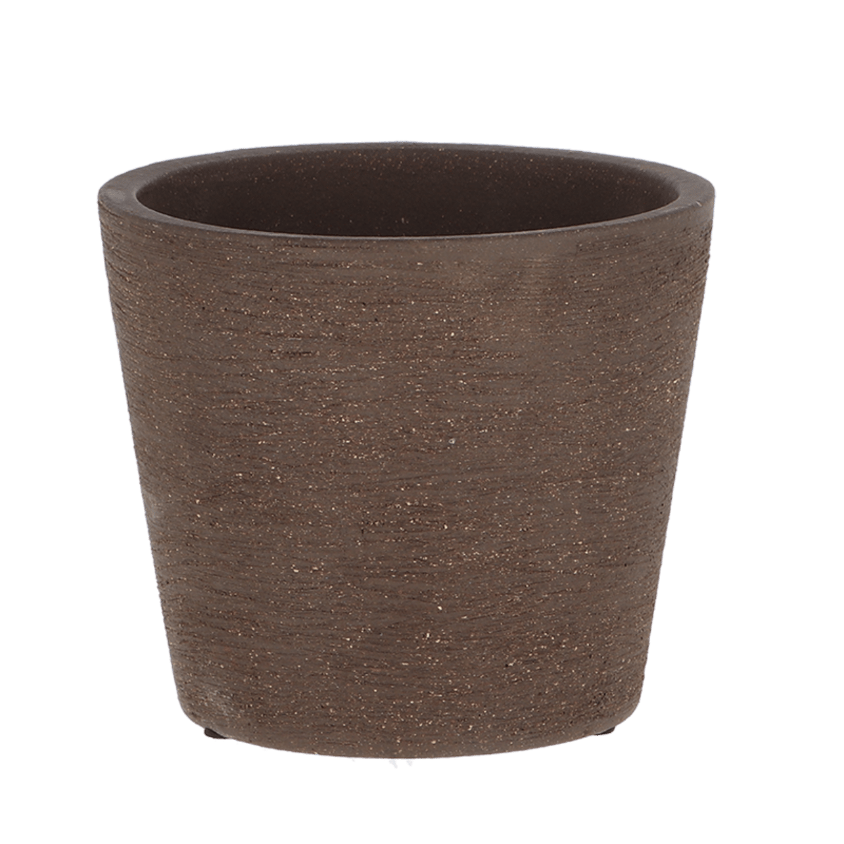 MACETERO CERAMICA CAFÉ SIN ESMALTE3