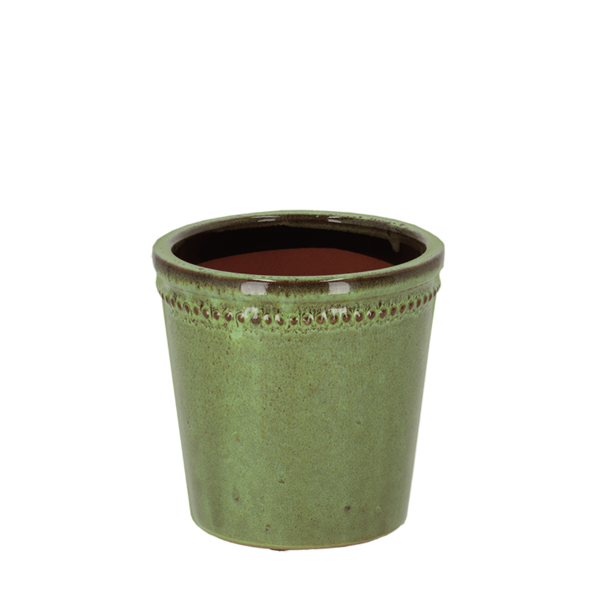 MACETERO CERAMICA VERDE2